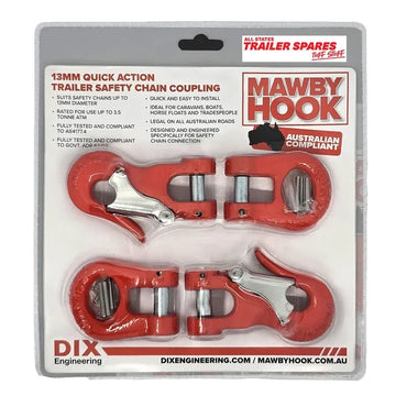 ASTSS 13mm Quick Action Trailer Safety Chain Coupling - RMAWBYHOOK