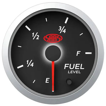 SAAS Fuel Level Gauge 52mm Street Series Black 12V - SG21290