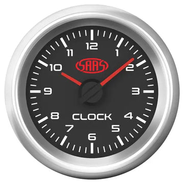 SAAS Clock Analogue 52mm Muscle Series 3 Black - SG32294