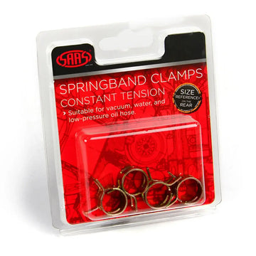 SAAS Hose Clamps Spring Size 8 these suit 8mm (5/16") hose Pack of 4 - SHC8