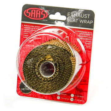 SAAS Exhaust Wrap Basalt Titanium 50mm (2in) x 5m - SHWT5005