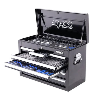 SP Tools 138 Piece Metric Tool Kit in Black Custom Box - SP50087 (Pickup Only)