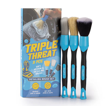 Salty Captain Triple Threat - 3 Pack Detailing Brush Set - ACCTTDBEA