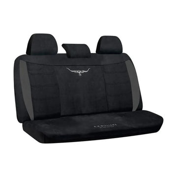 RM Williams Suede Velour Seat Covers Black Size 06 - VLRMW23BX-BLK06