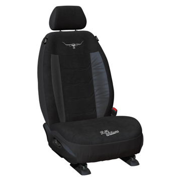 RM Williams Suede Velour Seat Covers Black Size 30 - VLRMW23BX-BLK30