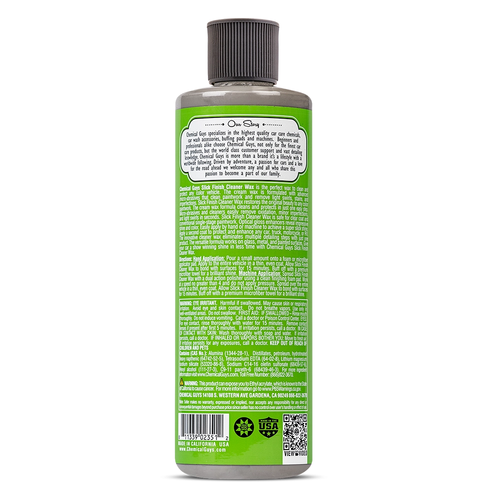 Chemical Guys Slick Finish Cleaner Wax - WAC20616