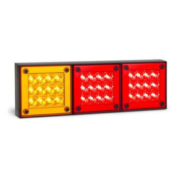 LED Autolamps 280ARRM Rear Combination LED Lamp Mini Jumbo - Stop/Tail/Indicator