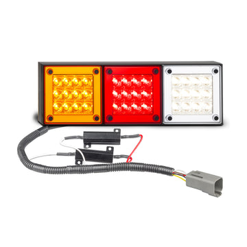 LED Autolamps 280ARWM2LR12/450 Rear Combination LED Lamp Mini Jumbo with Load Resistors, DT04 Connector and Patch Cable - Stop/Tail/Indicator/Reverse