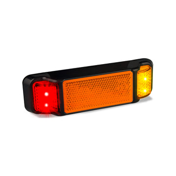 LED Autolamps 38ARM LED Amber/Red Side Marker Lamp with Inbuilt Reflector