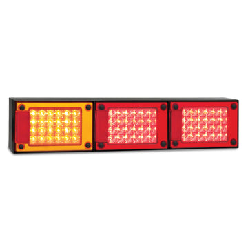 LED Autolamps J3BARRM Rear Combination Jumbo LED Lamp with Reflector - Stop/Tail/Indicator