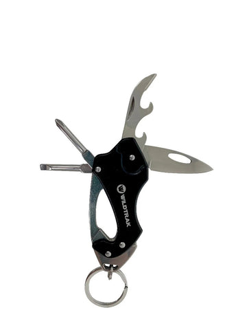 WILDTRAK 6 in 1 Multi Tool Keyring with Army Knife - CA0157