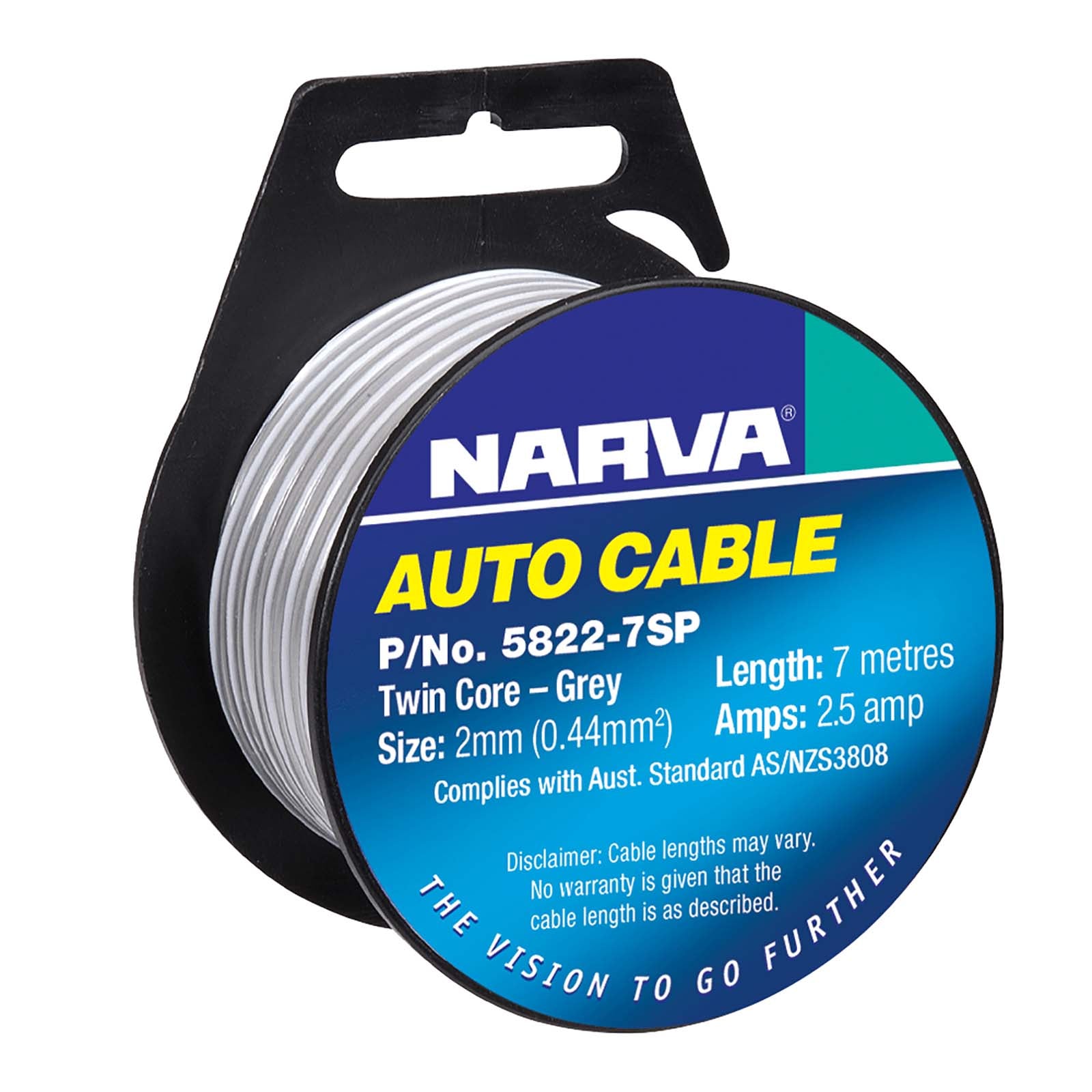 Narva 2.5A 2mm Twin Core Speaker Cable (7M) - 5822-7Sp