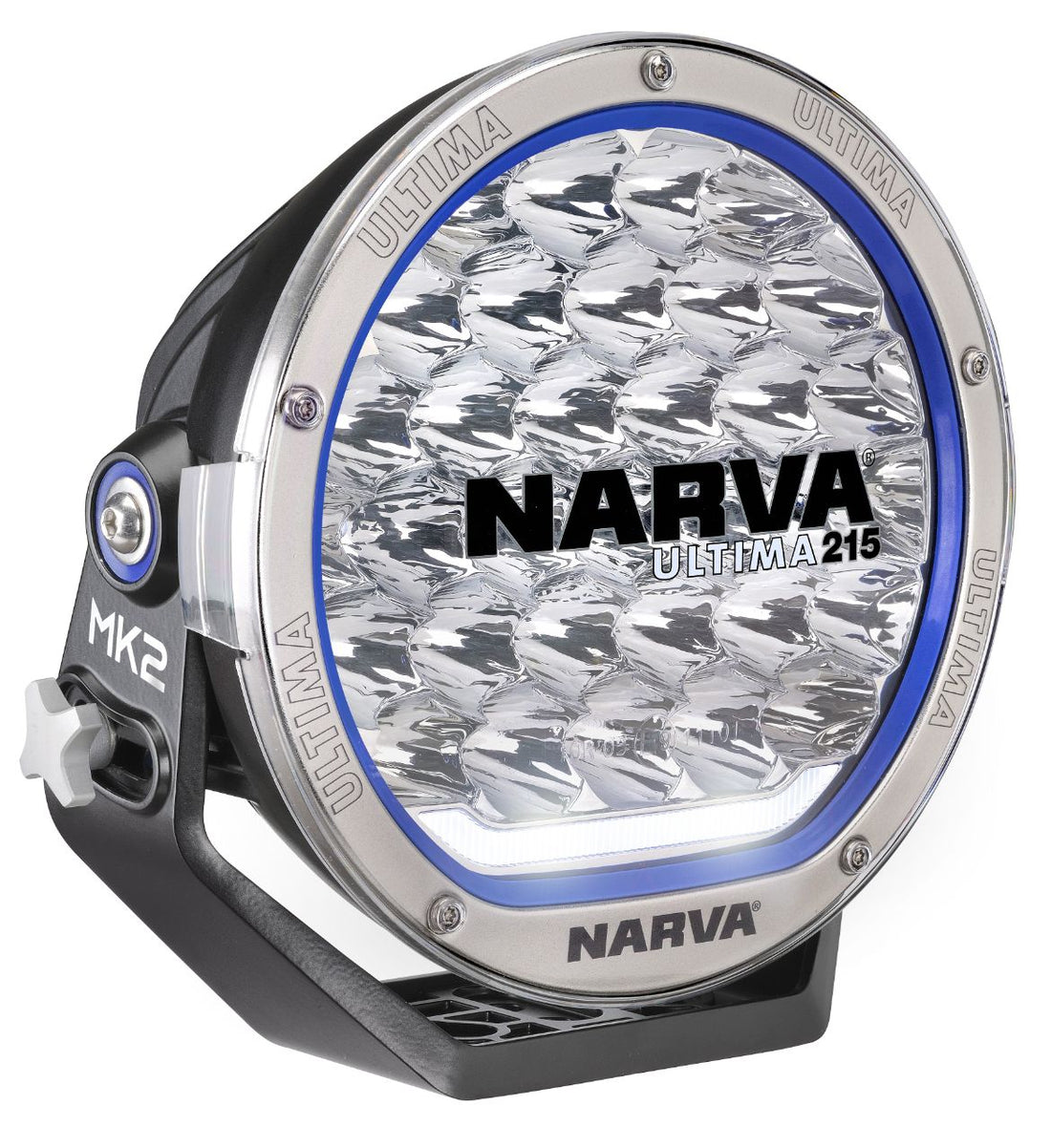 Narva 71740S Ultima 215 Mk2 Single LED Driving Light - Satin Stainless Steel Finish (Bulky Item - Freight Applies)
