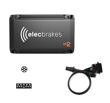 BUNDLE Elecbrakes EB2 + Adapter ( Sml Rnd 7 Pin To Flat 12 Pin) Electric Trailer Brake Controller - A7SR-12