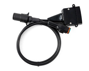 BUNDLE Elecbrakes EB2 + Adapter ( Sml Rnd 7 Pin To Flat 12 Pin) Electric Trailer Brake Controller - A7SR-12