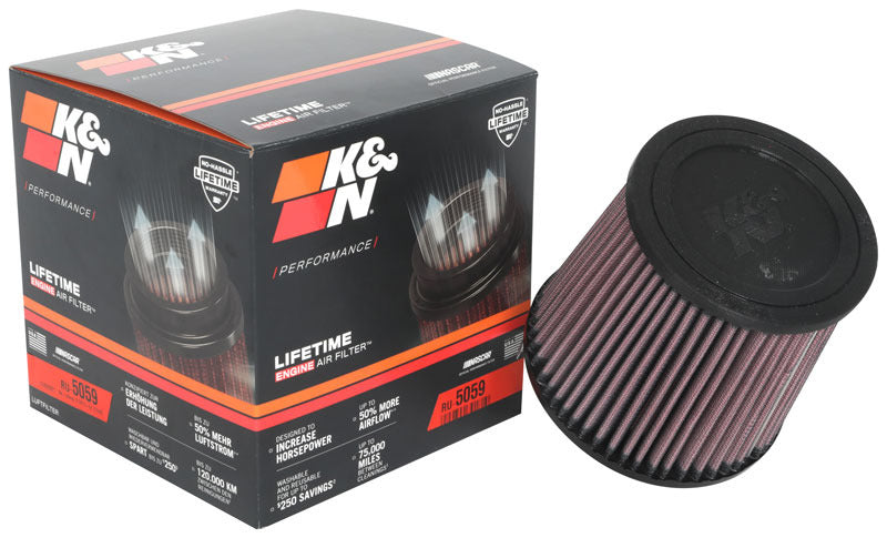 K&N Universal Clamp-On High Flow Air Filter - RU-3600