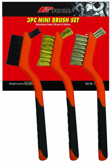 PKTool 3pc Mini Mixed Wire Brush Set  - PT90600 (Pickup Only)