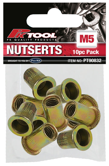 PKTool 10pc M5 Alloy Steel Nutserts - PT90832 (Pickup Only)