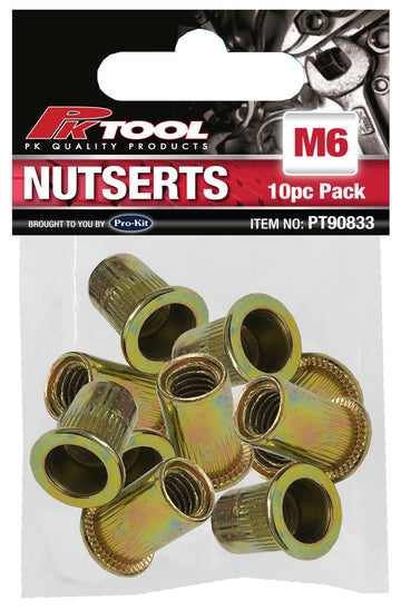 PKTool 10pc M6 Alloy Steel Nutserts - PT90833 (Pickup Only)