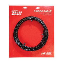 Narva 5A 2.5MM 5 CORE TRAILER CABLE (6M) Red; Green; Yellow; White; Brown  5852-6TC - Auto One
