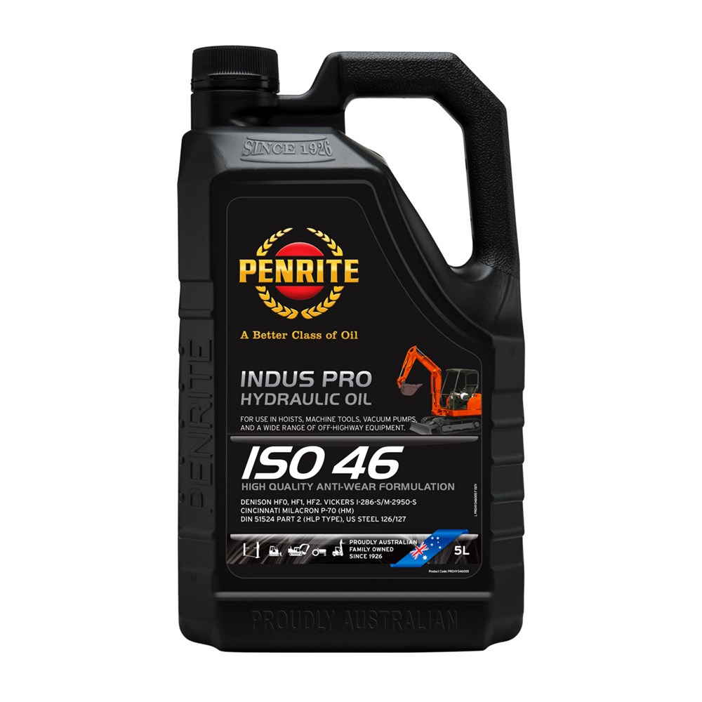 Penrite Indus Pro Hydraulic ISO 46 5L - PROHYD46005 - Auto One