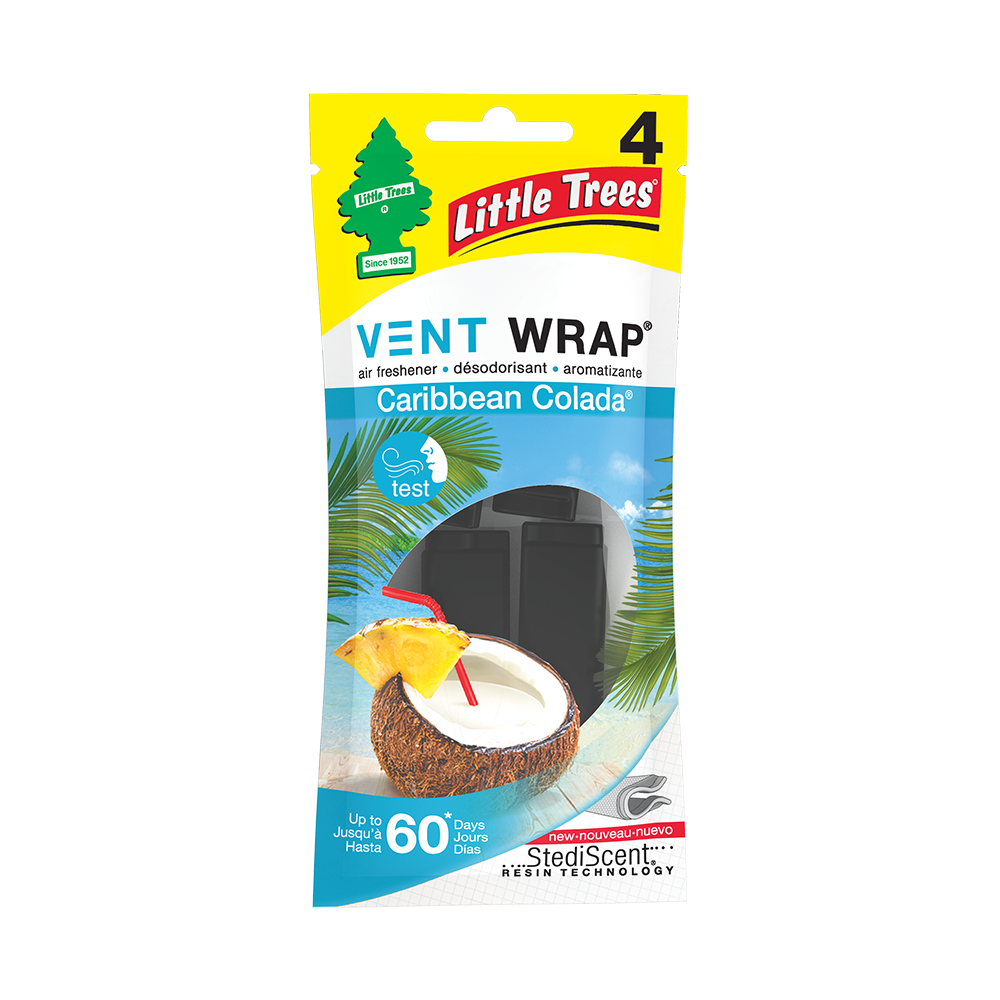 Little Trees 4pk Vent Wrap New Car Scent Air Fresheners
