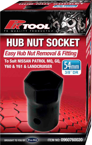 PKTool 54mm Hub Nut Socket - 0960760020 (Pickup Only)