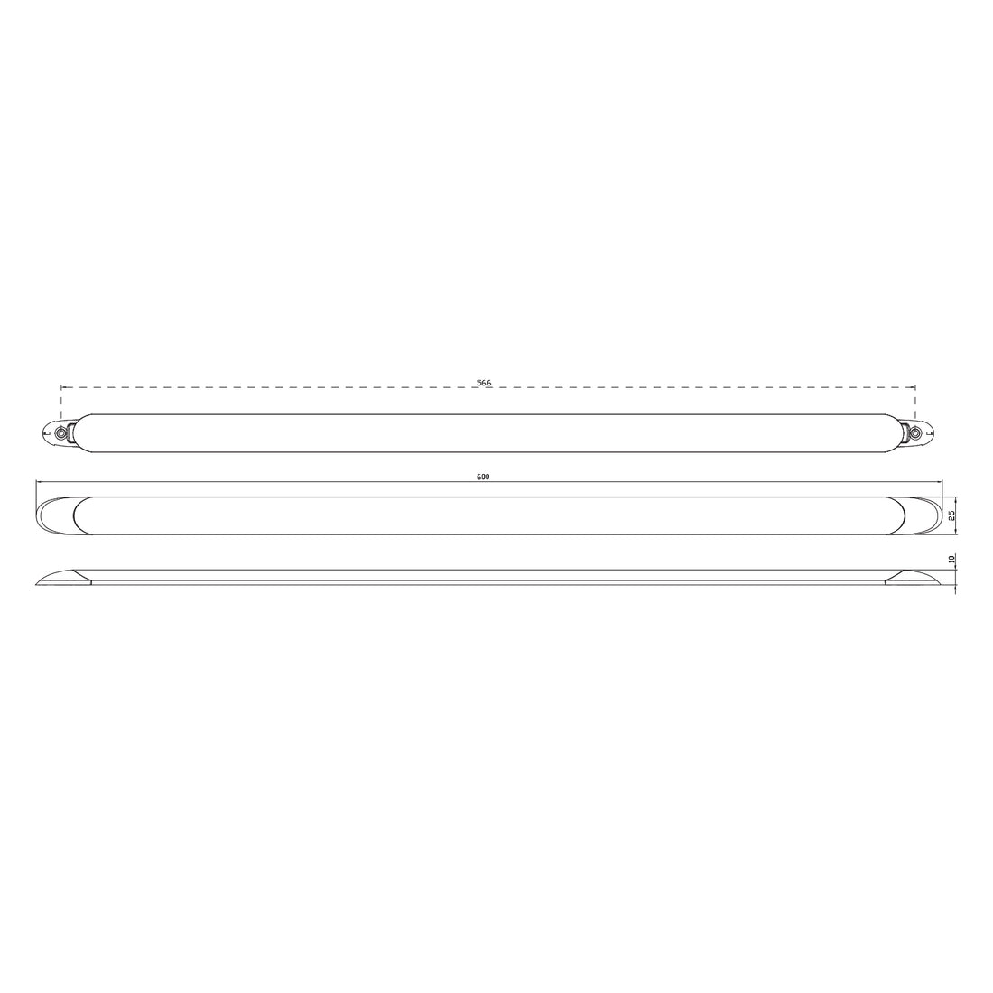 LED Autolamps 10121 LED interior/Exterior light, Cool White 6500K, 12 Volt, 600mm