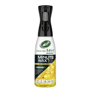 Turtle Wax Minute Wax spray bottle on a white background