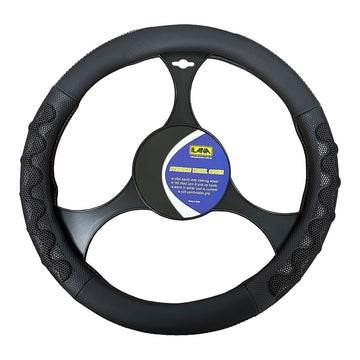 Ilana Waves Steering Wheel Cover in Grey - WAVSWCGRE