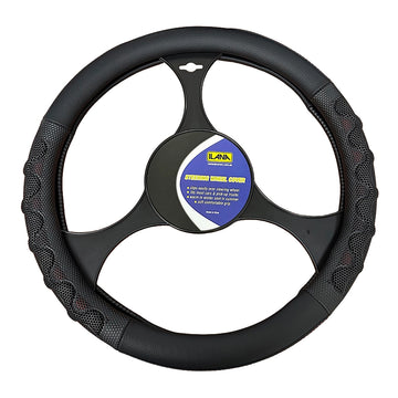 Ilana Waves Steering Wheel Cover in Red - WAVSWCRED