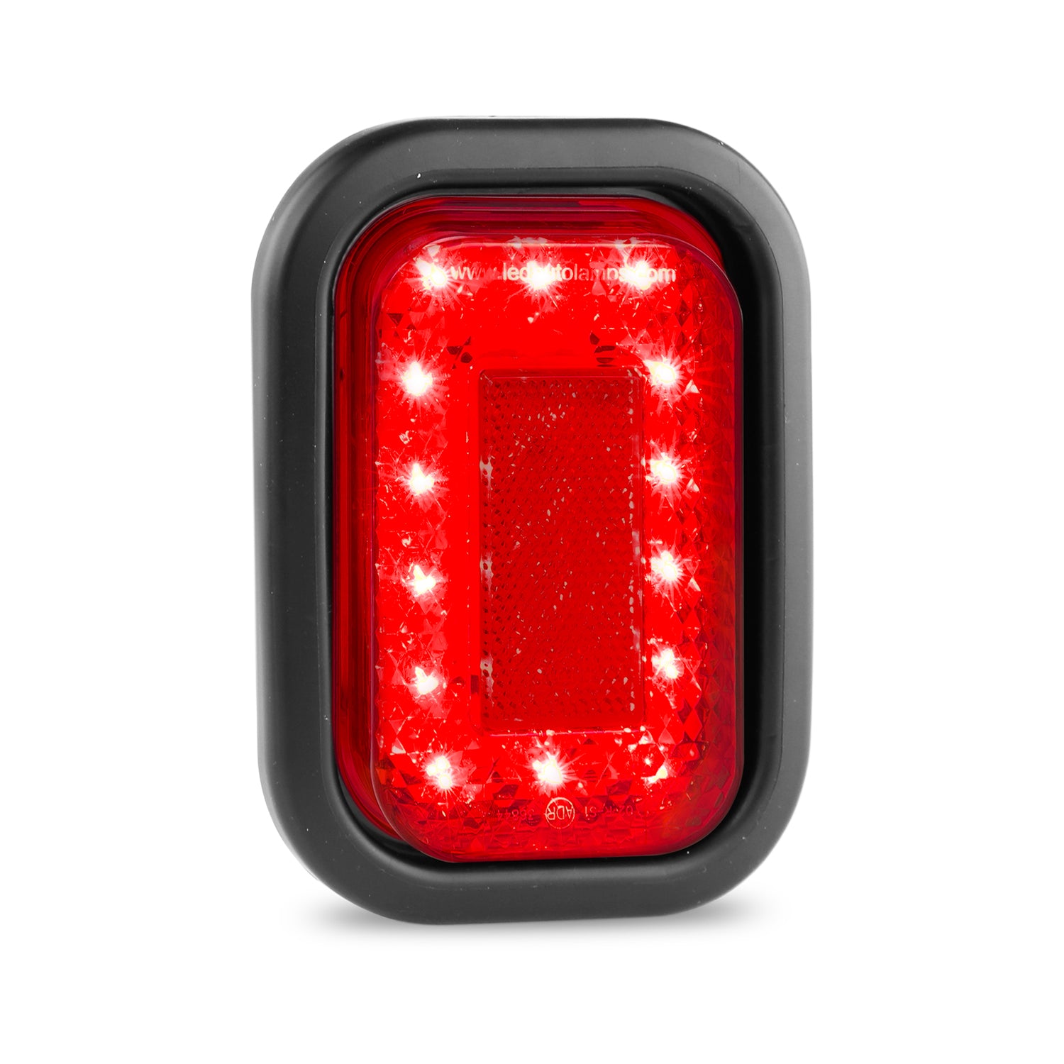 LED Autolamps 130RMG Rectangle Stop/Tail/Reflector Lamp with Grommet & 3 Pin Plug