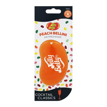 Jelly Belly Peach Bellini Cocktail 3D Hanging Air Freshener (Single)