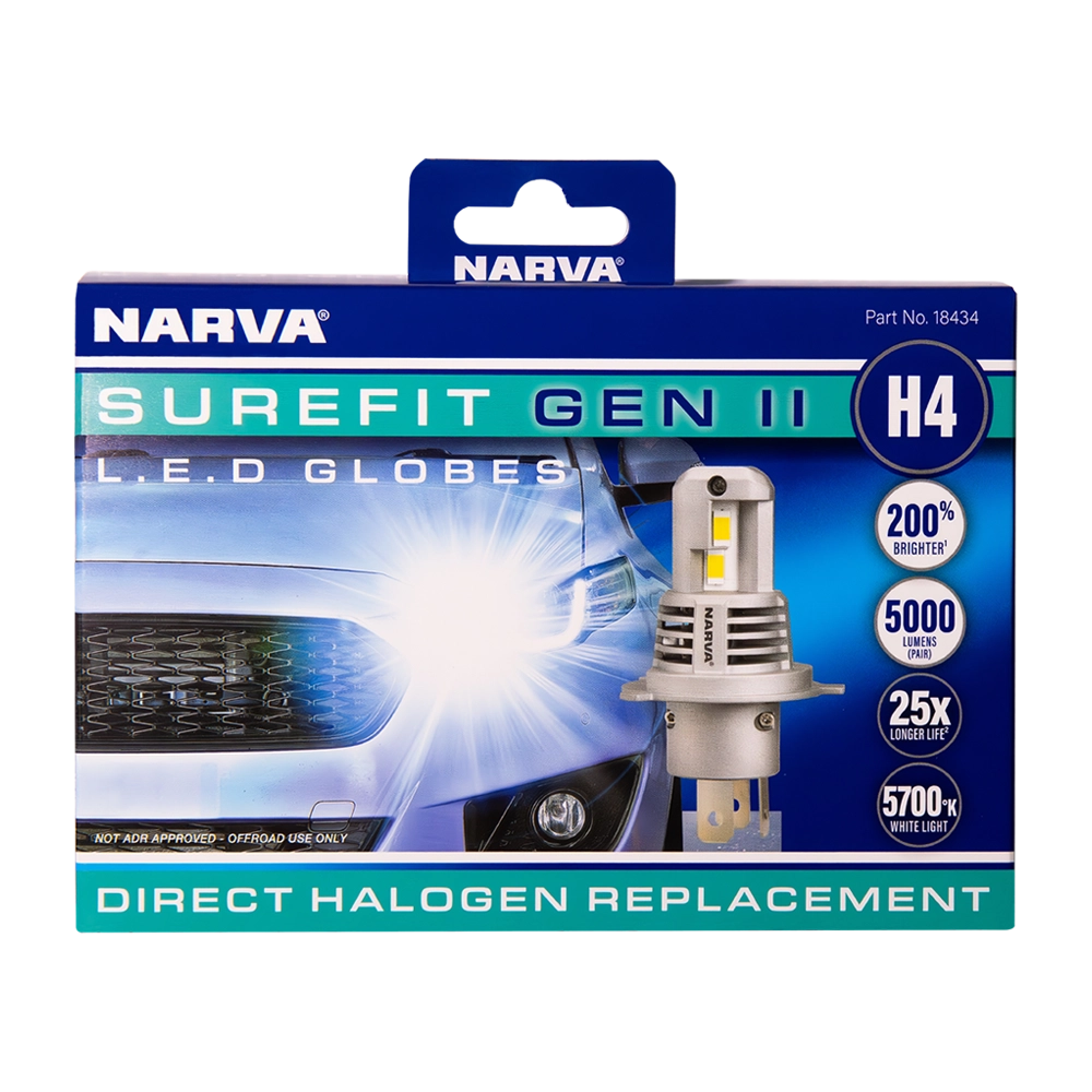 Narva H4 Surefit Gen II LED Globes - 18434