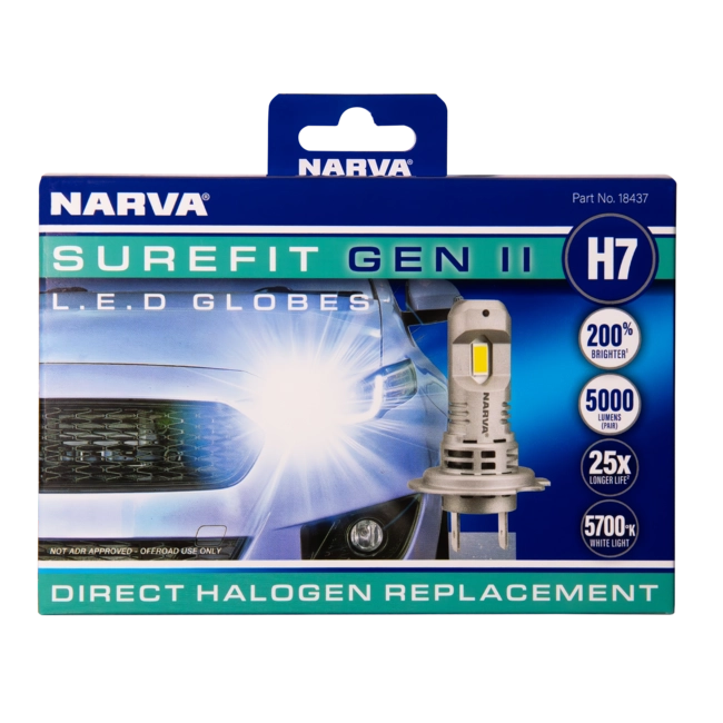 Narva H7 Surefit Gen II LED Globes - 18437