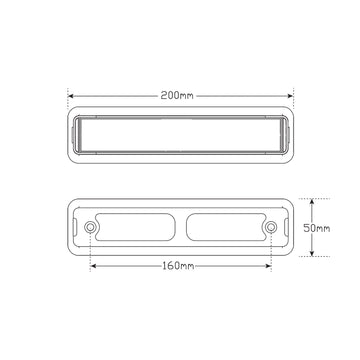 LED Autolamps 200B1C Single base for 200 series in chrome