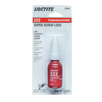 Loctite 222 Threadlocker Low Strength - Purple - 10ml - 22220