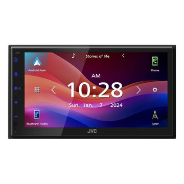 JVC KW-M690BW Double DIN 6.8" Digital Media Receiver with Wireless Carplay and Android Auto (Pickup Only)