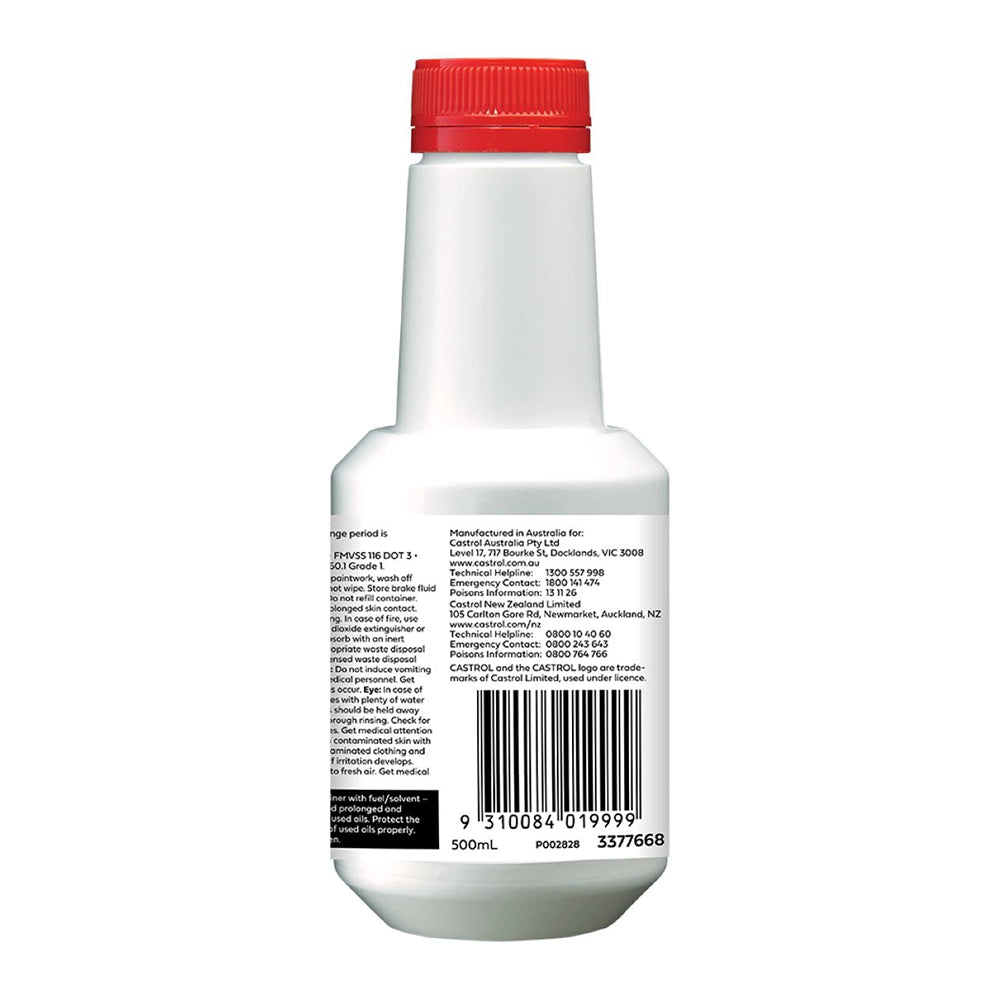 Castrol DOT 3 Brake Fluid - 500mL - 3377668 (Pickup Only)