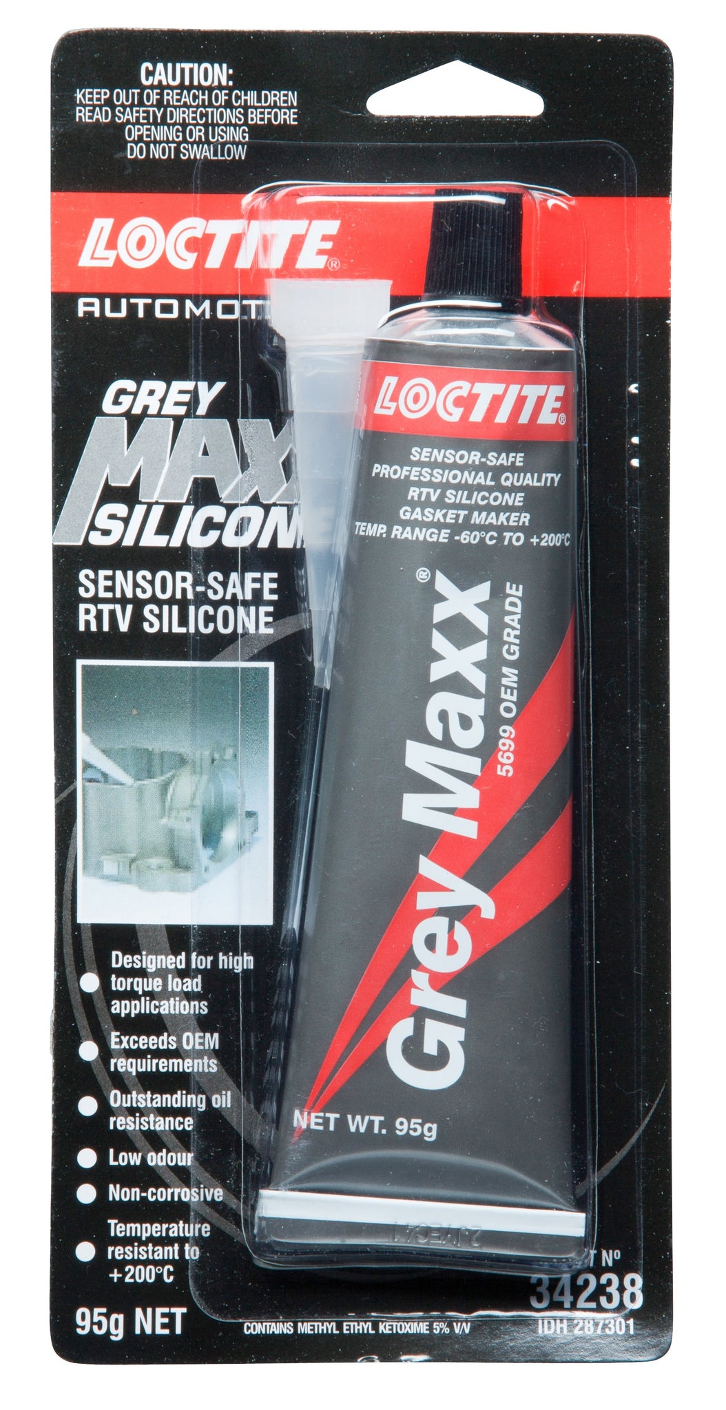Loctite Si 5699 - Grey Maxx Silicone RTV Sealant 95G - 34238