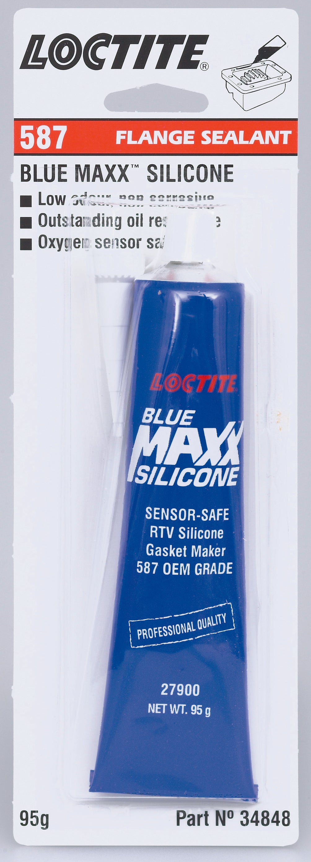 Loctite Si 587 - Silicone Flange Sealant - Blue Maxx 95G - 34848