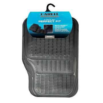 CarFit Perfect Fit Black 4 Piece Rubber Floor Mats - 4561001