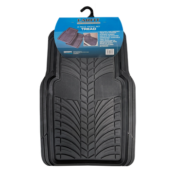 CarFit Tread Black 2 Piece Front Rubber Floor Mats - 4591011