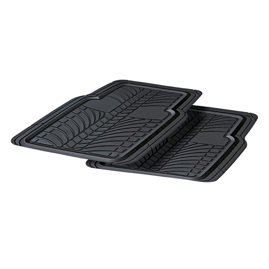 CarFit Tread Black 4 Piece Rubber Floor Mats - 4591041