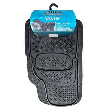 CarFit Sentry Black 4 Piece Set Rubber Floor Mats - 4592041