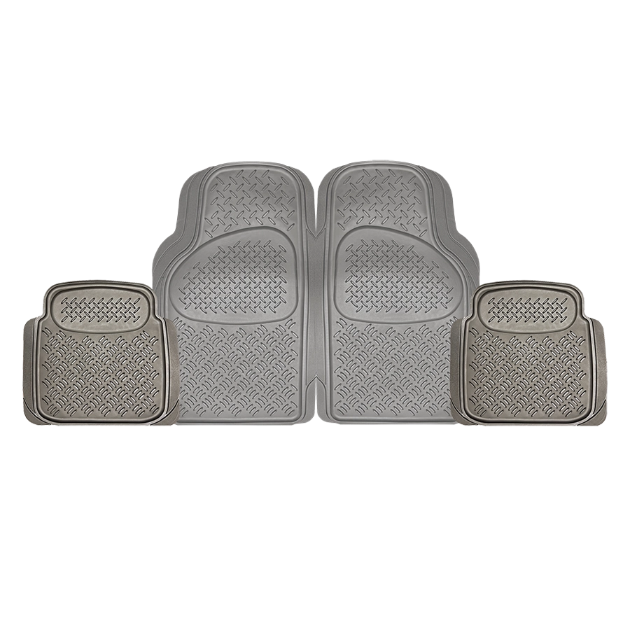 CarFit Sentry Grey 4 Piece Rubber Floor Mats - 4592045