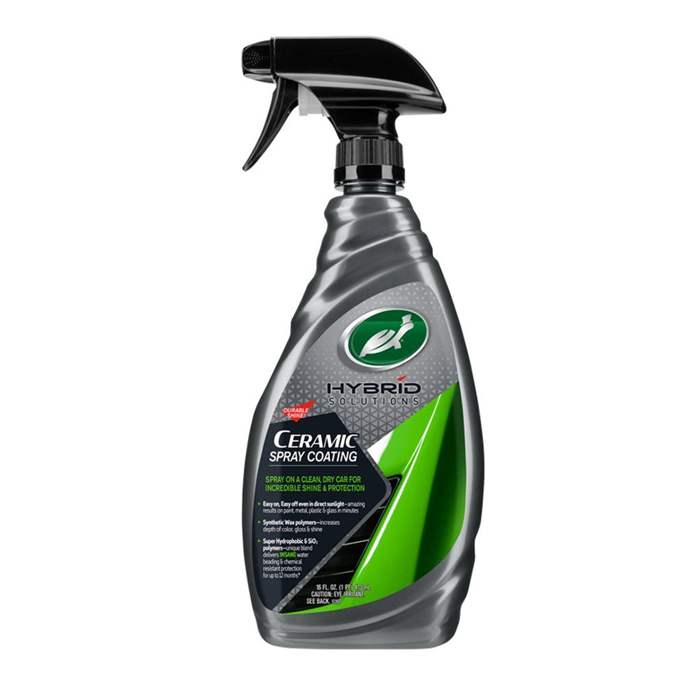 Spray bottle labeled 'Hybrid Ceramic Spray Coating' on a white background