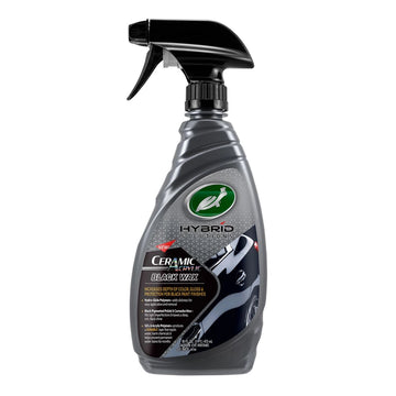 Car care product bottle with spray nozzle on a white background