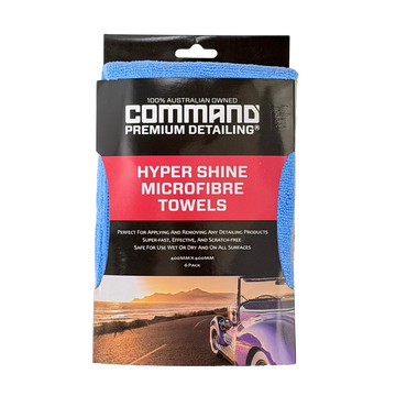 Command Hyper Shine Microfibre Towels (6 Pack) - 64CDA300