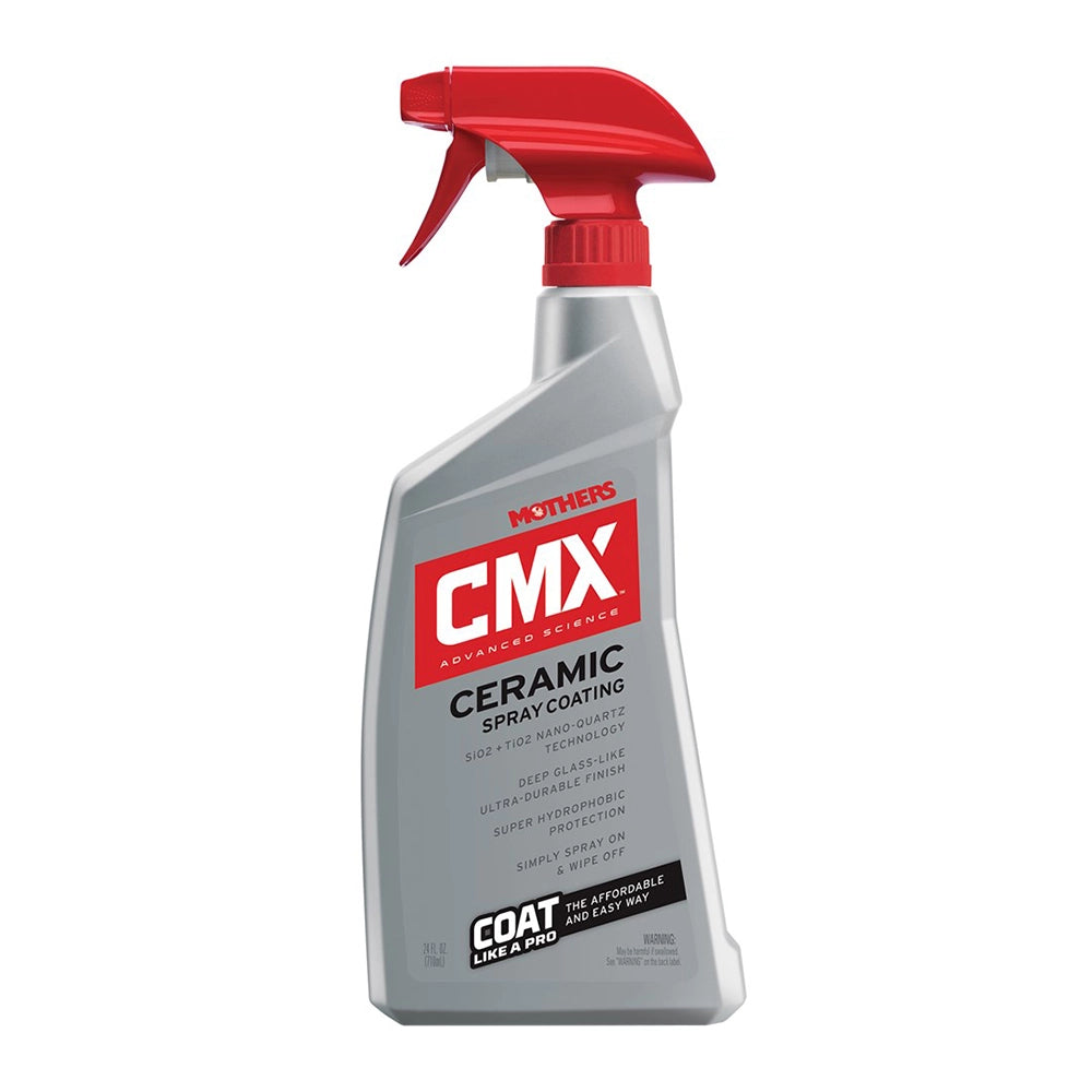 Mothers CMX ceramic spray coating bottle with red nozzle on a white background